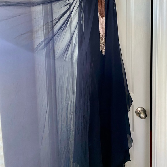 NWT Cocktail/Party/Wedding Guest Sheer Layared Maxi Dress - Picture 2 of 4